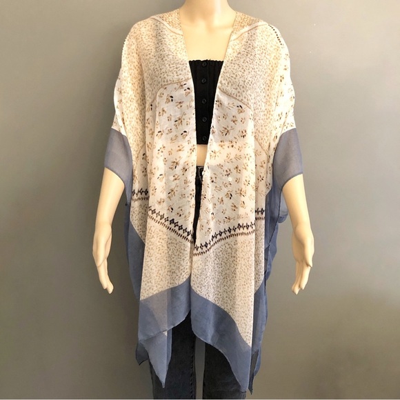 Denver Hayes Oversized Boho Festival Hippie Colorful Slouchy Lightweight Kimono. - Picture 2 of 9